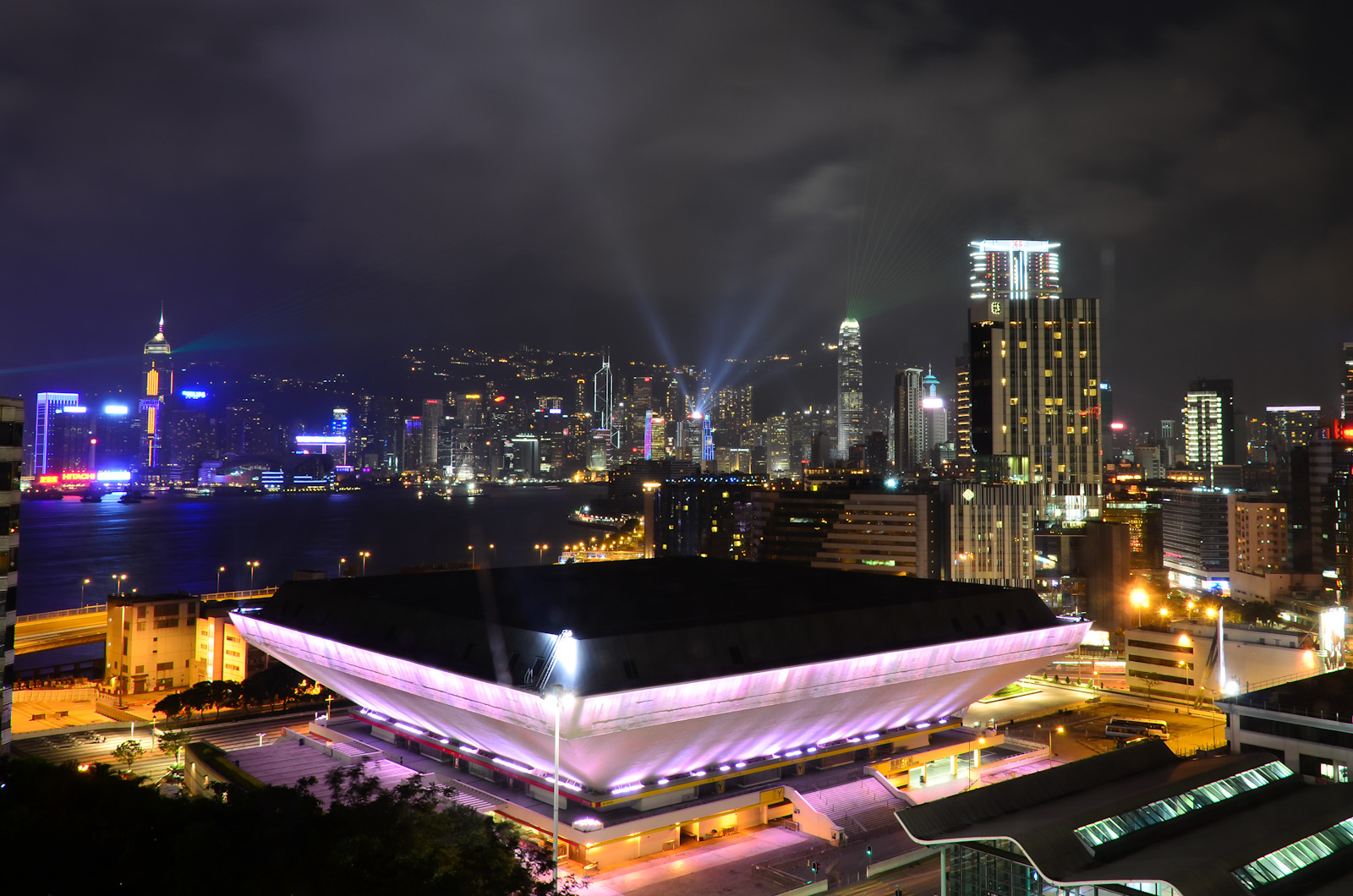 hk night light show