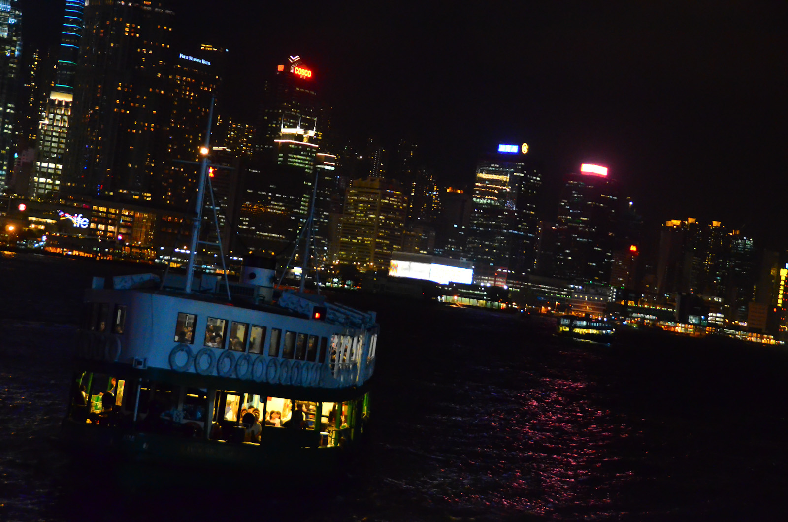 ferry in the harbor